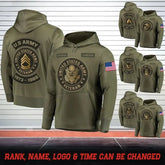 Personalized US Military Rank Custom Name & Served Time Hoodie 3D Printed Shirt