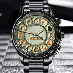 Personalized Watch with Random Cute Cats - Perfect Gift for Cat Enthusiasts
