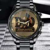 Personalized DAD Military Watch – Father’s Day Gift with Custom Name and Service Branch
