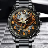 Personalized Patriotic Eagle Watch – Custom Name Vintage Design