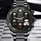 Personalized Galactic Legacy Watch – Add Your Name to the Helmet Tribute Dial