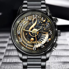 Personalized Melody of Time Watch – Custom Name Edition for Artistic Souls