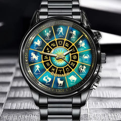 Custom Name 12 Zodiac Signs Watch - Personalized for Astrology Enthusiasts