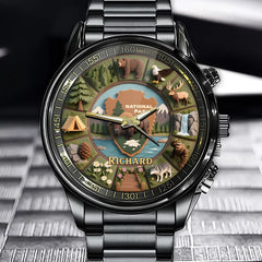 Personalized National Park Adventure Watch - A Personalized Design for Nature Enthusiasts