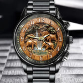Personalized Elephant Waterfall Watch - A Timeless Design with Your Name