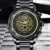 Personalized Fire Dept Firefighter Custom Name Watch