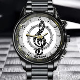 Personalized Five-Line Musical Note Watch - Put Your Name Into The Beat of Music, Designed For Music Lovers