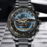 Personalized Sci-Fi Starship Watch - Your Name, Your Universe