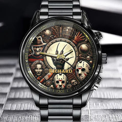 Personalized Horror Legends Watch - Add Your Name on a Haunting Design