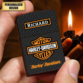 Personalized Motorcycle-Inspired Lighter - Custom Name Lighter for Riders
