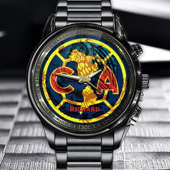Personalized Shield of the Aguilas del America CA Watch - Add Your Name and Celebrate Eternal Pride
