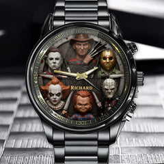 Personalized Legendary Horror Characters Watch - Your Name Among the Legends