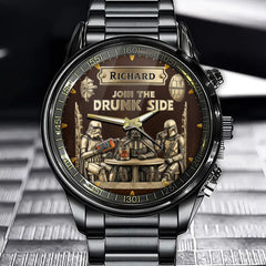 Personalized "Join the Drunk Side" Star Bar Watch – Perfect Gift for Fans