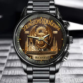 Personalized D&D 50th Anniversary Dragon Watch – Roll for Adventure Edition