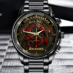 Personalized D&D 50th Anniversary Watch - Custom Name Option