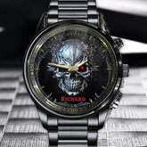 Personalized Infernal Skull Watch - Customizable for Bold Souls with Their Names