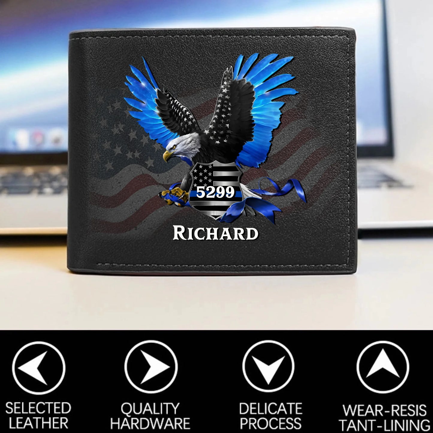 Personalized Veteran World Tour Wallet Perfect Gift_yythkg