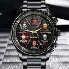 Personalized Legendary Horror Characters Watch - Your Name Among the Legends