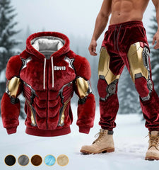 Christmas Retro - Personalized Marvelous Universe Hoodie and Sweatpants