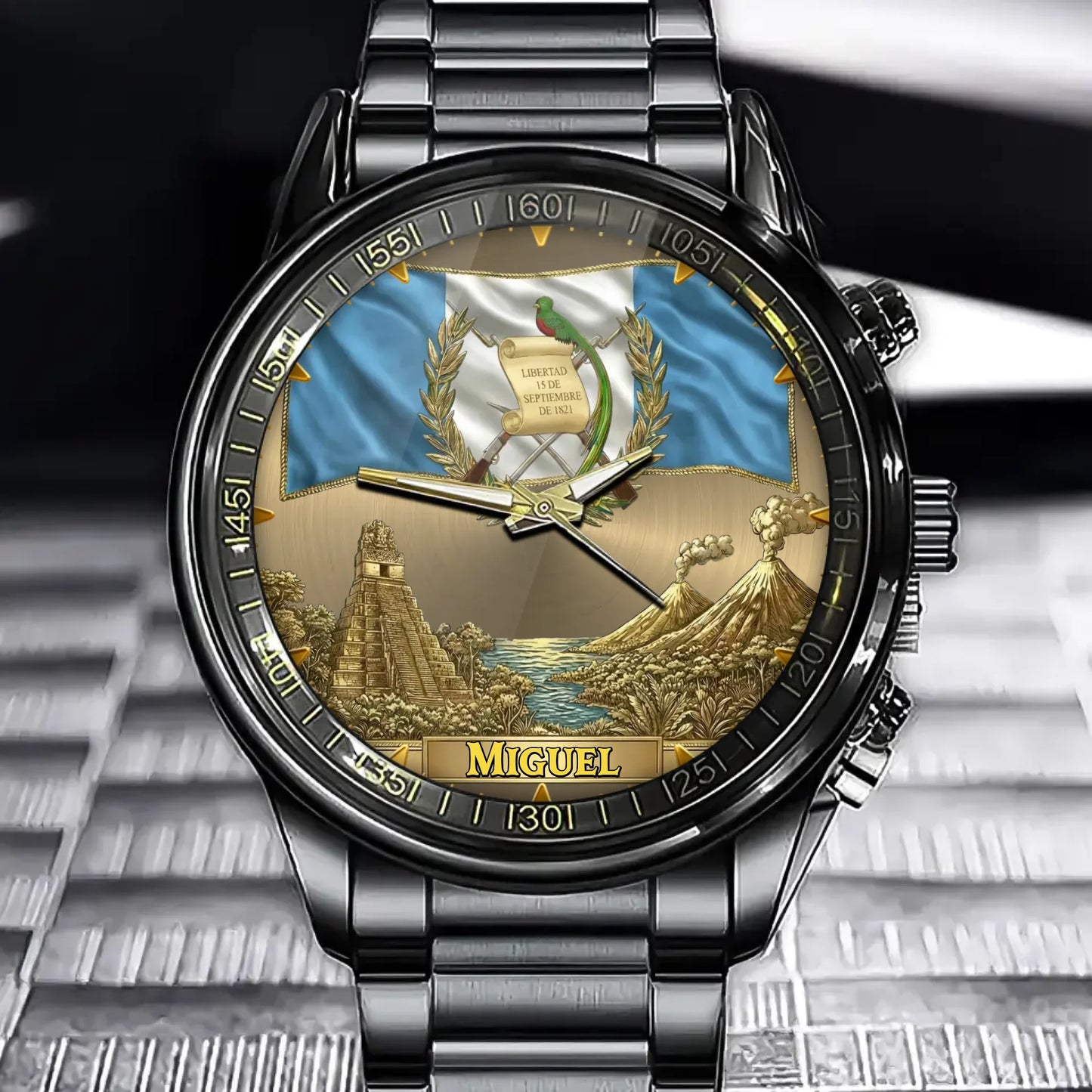 Personalized Guatemala Pride Watch - Custom Name Show National Pride