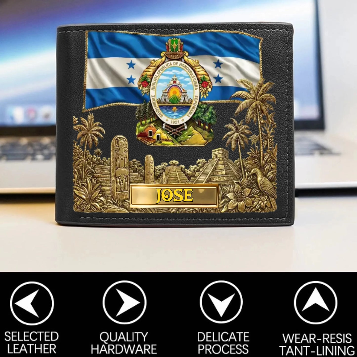 Personalized Veteran World Tour Wallet Perfect Gift_yythkg