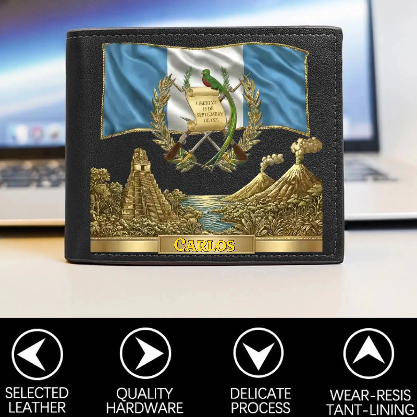 Personalized Veteran World Tour Wallet Perfect Gift_yythkg