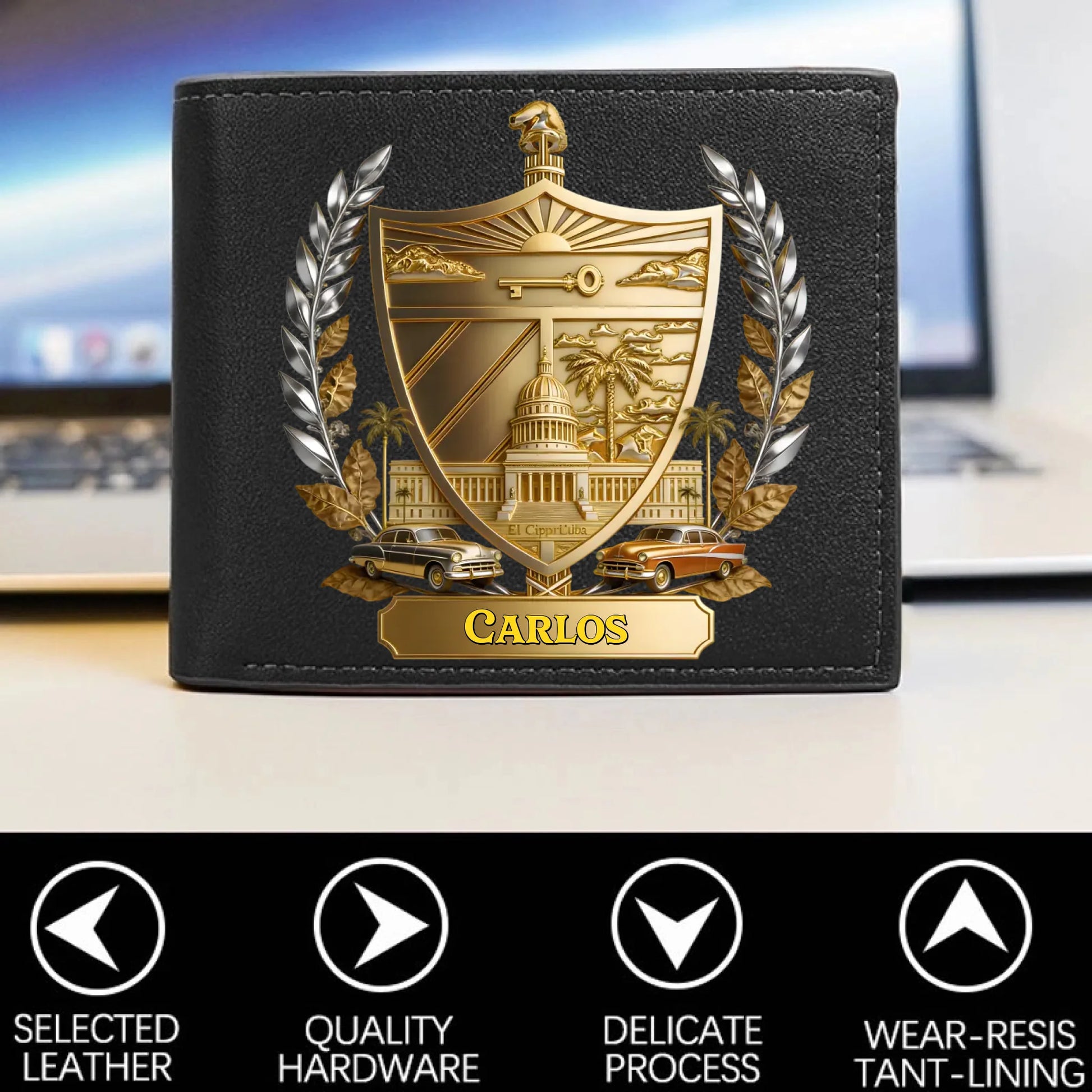 Personalized Veteran World Tour Wallet Perfect Gift_yythkg
