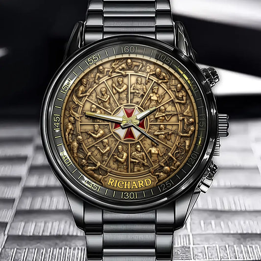 Personalized Last Stand Survivor Crest Watch– Custom Name Join This Post-Apocalyptic Adventure