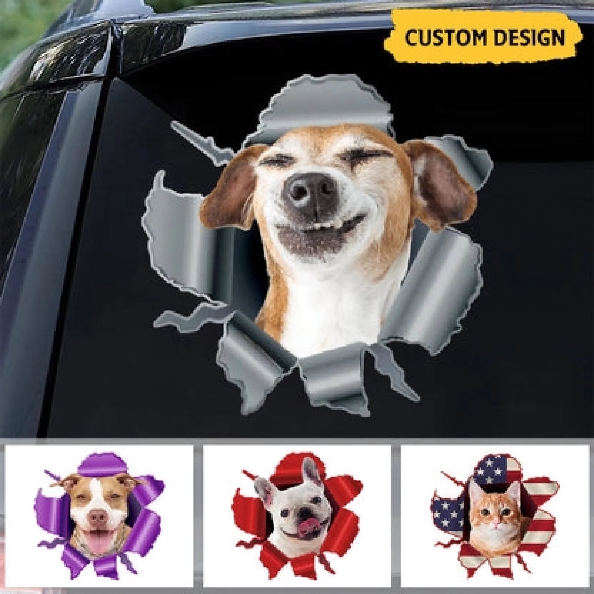 Personalized Peeking Pets Sticker- Gift For Pet Lov (2)