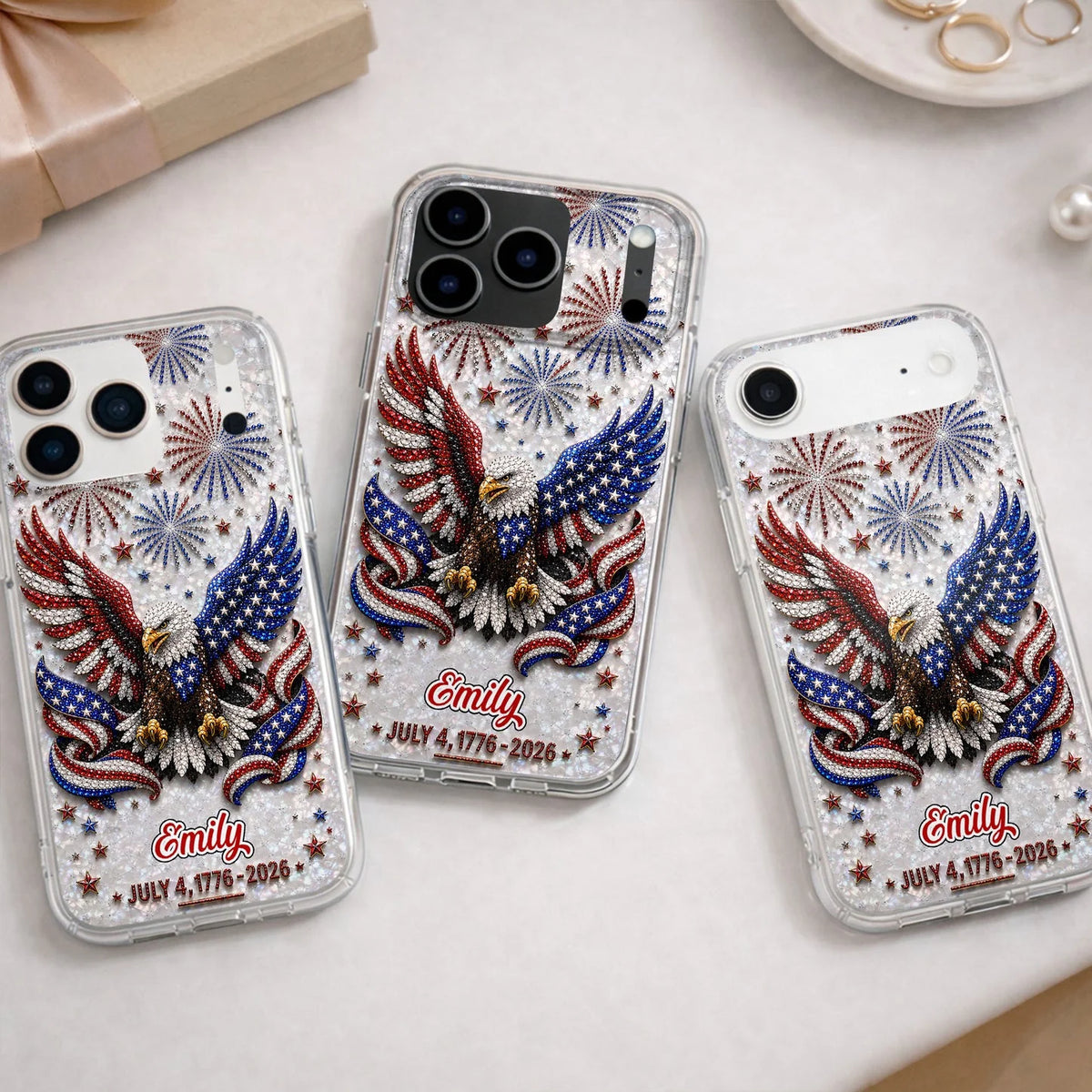 Custom Bald Eagle Phone Case - Personalized Patriotic Gifts For Americans - Freedom Takes Flight